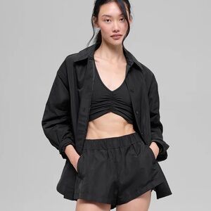 ALO Socialite Shacket in Black Lightweight Jacket NWT XS